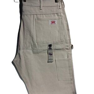 ROUND HOUSE PANTS  40 x 34 Ivory  Double Knee  Painter  Carpenter  Made USA  NWT